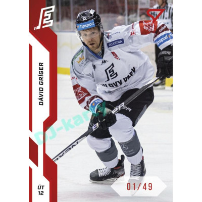 2022/23 Sportzoo ELH 1. série #209 Dávid Gríger Red xx/49