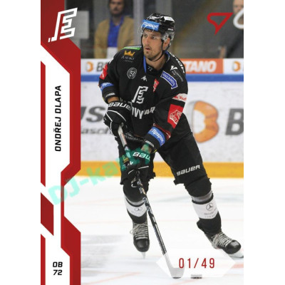2022/23 Sportzoo ELH 1. série #202 Ondřej Dlapa Red xx/49
