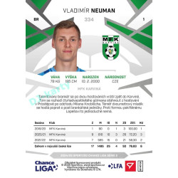 2024/25 Sportzoo Chance Liga 2. série #334 Vladimír Neuman