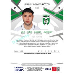 2024/25 Sportzoo Chance Liga 2. série #338 Giannis-Fivos Botos