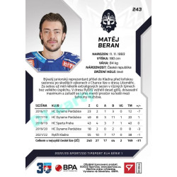 2022/23 Sportzoo ELH 1. série #243 Matěj Beran