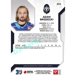 2022/23 Sportzoo ELH 1. série #244 Adam Brodecki