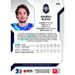 2022/23 Sportzoo ELH 2. série #356 Ondřej Bláha