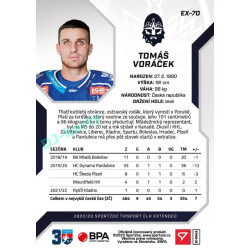 2022/23 Sportzoo ELH Extended #EX-70 Tomáš Voráček