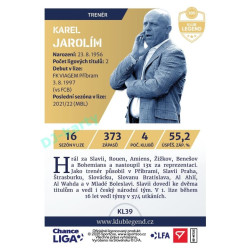 2024/25 Sportzoo Chance Liga 2. série #KL39 Karel Jarolím Klub Legend