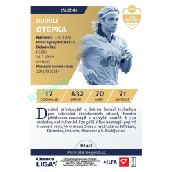 2024/25 Sportzoo Chance Liga 2. série #KL40 Rudolf Otepka Klub Legend