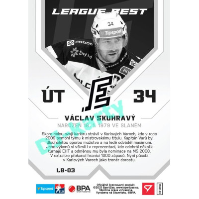 2021/22 Sportzoo TIPSPORT ELH Václav Skuhravý #LB-03 League Best