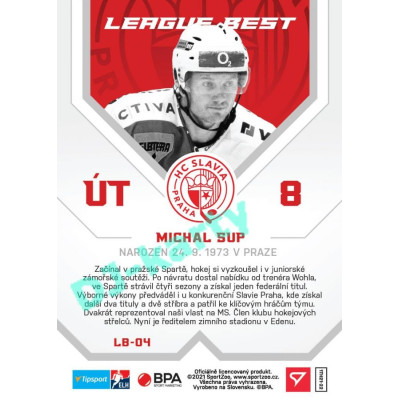 2021/22 Sportzoo TIPSPORT ELH Michal Sup #LB-04 League Best