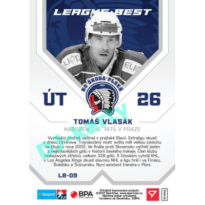 2021/22 Sportzoo TIPSPORT ELH Tomáš Vlasák #LB-09 League Best