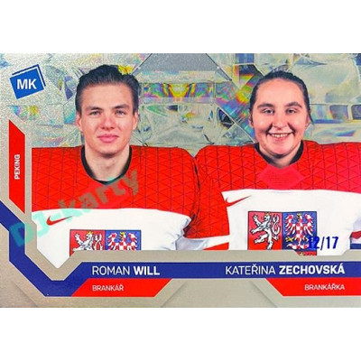 2021/22 MK reprezentace #078 R. Will / K. Zechovská ZOH Universe level 3 xx/17