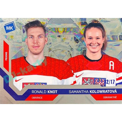 2021/22 MK reprezentace #081 R. Knot / S. Kolowratová ZOH Universe level 3 xx/17