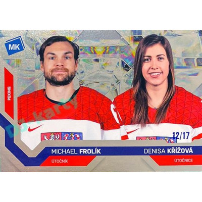 2021/22 MK reprezentace #088 M. Frolík / D. Křížová ZOH Universe level 3 xx/17