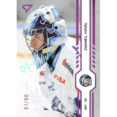 2024/25 Sportzoo ELH 1. serie #109 Daniel Král Purple Iceberg xx/60