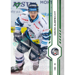 2024/25 Sportzoo ELH 1. serie #111 David Aubrecht Green Glitter xx/30