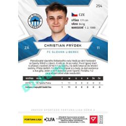 2021/22 Sportzoo Fortuna Liga 2. série #254 Christian Frýdek