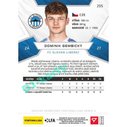 2021/22 Sportzoo Fortuna Liga 2. série #255 Dominik Gembický