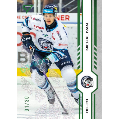 2024/25 Sportzoo ELH 1. serie #114 Michal Ivan Green Glitter xx/30