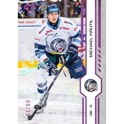 2024/25 Sportzoo ELH 1. serie #115 Michael Krutil Purple Iceberg xx/60