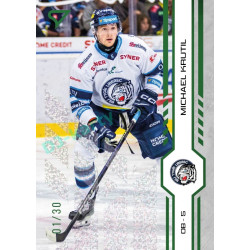 2024/25 Sportzoo ELH 1. serie #115 Michael Krutil Green Glitter xx/30