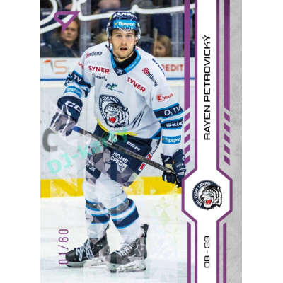 2024/25 Sportzoo ELH 1. serie #117 Rayen Petrovický Purple Iceberg xx/60
