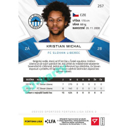 2021/22 Sportzoo Fortuna Liga 2. série #257 Kristian Michal
