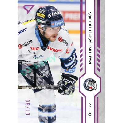 2024/25 Sportzoo ELH 1. serie #119 Martin Faško-Rudáš Purple Iceberg xx/60