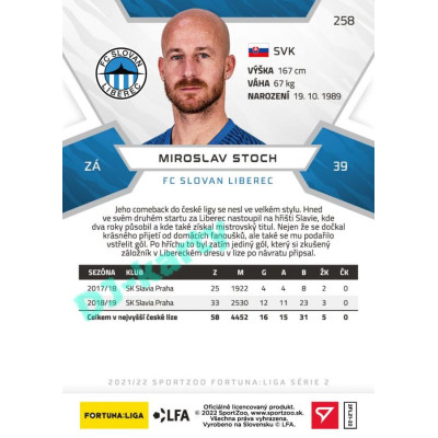 2021/22 Sportzoo Fortuna Liga 2. série #258 Miroslav Stoch