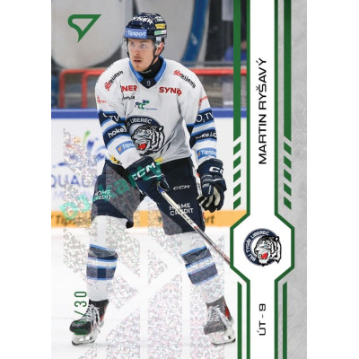 2024/25 Sportzoo ELH 1. serie #123 Martin Ryšavý Green Glitter xx/30