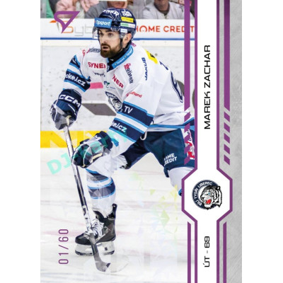 2024/25 Sportzoo ELH 1. serie #126 Marek Zachar Purple Iceberg xx/60