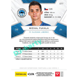 2021/22 Sportzoo Fortuna Liga Michal Fukala #77