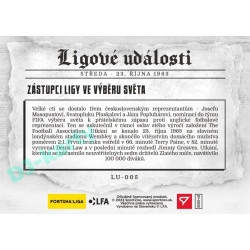 2023 Sportzoo Dekády fotbalové ligy #LU-005 Zástupci ligy ve výběru světa Ligové události