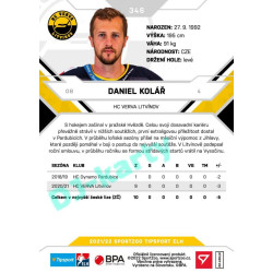 2021/22 Sportzoo TIPSPORT ELH 2. série #346 Daniel Kolář
