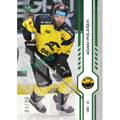 2024/25 Sportzoo ELH 1. serie #061 Adam Polášek Green Glitter xx/30