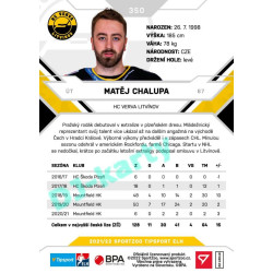 2021/22 Sportzoo TIPSPORT ELH 2. série #350 Matěj Chalupa