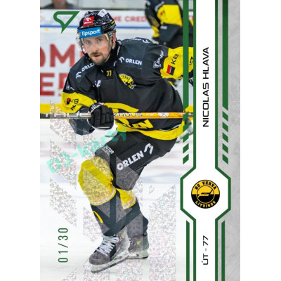 2024/25 Sportzoo ELH 1. serie #065 Nicolas Hlava Green Glitter xx/30