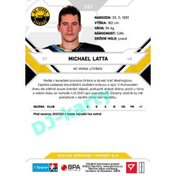 2021/22 Sportzoo TIPSPORT ELH 2. série #351 Michael Latta