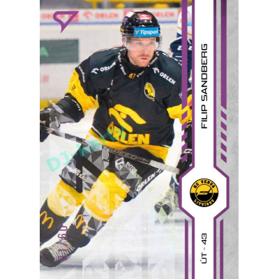 2024/25 Sportzoo ELH 1. serie #071 Filip Sandberg Purple Iceberg xx/60