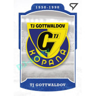 2023 Sportzoo Dekády fotbalové ligy #L-004 TJ GOTTWALDOV Vývoj klubového loga