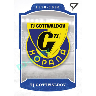 2023 Sportzoo Dekády fotbalové ligy #L-004 TJ GOTTWALDOV Vývoj klubového loga