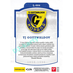 2023 Sportzoo Dekády fotbalové ligy #L-004 TJ GOTTWALDOV Vývoj klubového loga