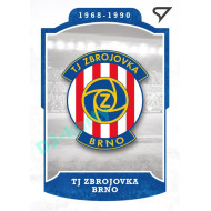 2023 Sportzoo Dekády fotbalové ligy #L-006 TJ ZBROJOVKA BRNO Vývoj klubového loga