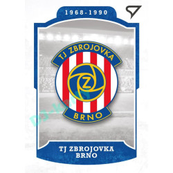 2023 Sportzoo Dekády fotbalové ligy #L-006 TJ ZBROJOVKA BRNO Vývoj klubového loga