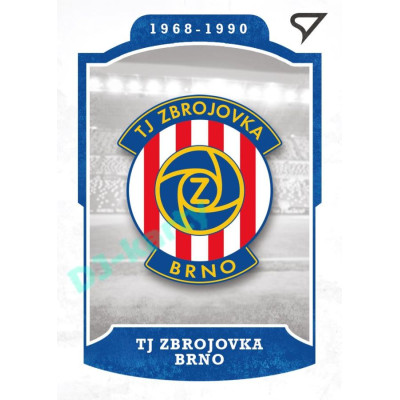 2023 Sportzoo Dekády fotbalové ligy #L-006 TJ ZBROJOVKA BRNO Vývoj klubového loga