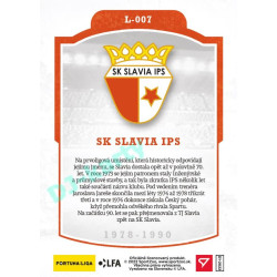 2023 Sportzoo Dekády fotbalové ligy #L-007 SK SLAVIA IPS PRAHA Vývoj klubového loga