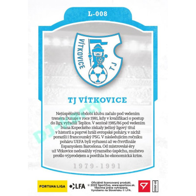 2023 Sportzoo Dekády fotbalové ligy #L-008 TJ VÍTKOVICE Vývoj klubového loga