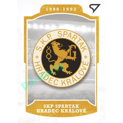 2023 Sportzoo Dekády fotbalové ligy #L-009 SKP SPARTAK HRADEC KRÁLOVÉ Vývoj klubového loga