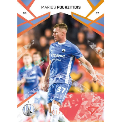 2024/25 Sportzoo Chance Liga 2. série #286 Marios Pourzitidis Copper Diamond xx/70