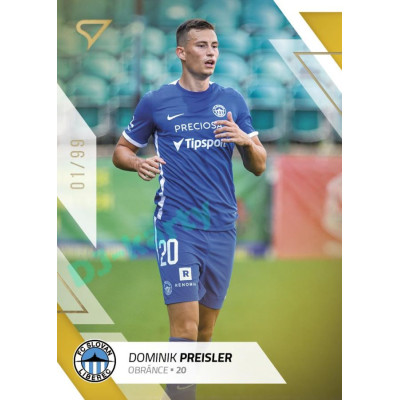 2022/23 Sportzoo Fortuna Liga 2. série #297 Dominik Preisler Gold xx/99