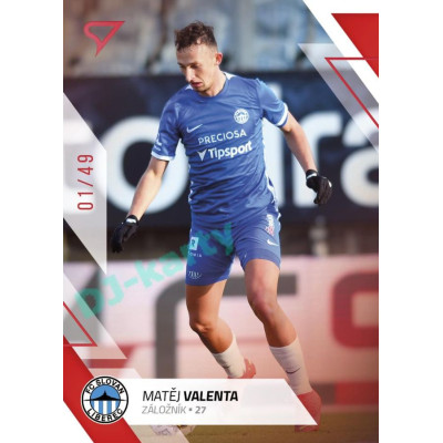 2022/23 Sportzoo Fortuna Liga 2. série #301 Matěj Valenta Red xx/49