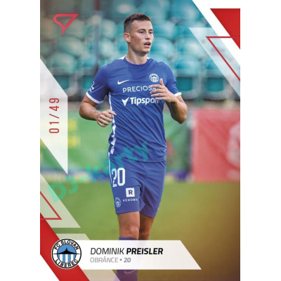 2022/23 Sportzoo Fortuna Liga 2. série #297 Dominik Preisler Red xx/49